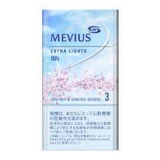 Сигареты Mevius Sky & Sakura 100's Extra Lights